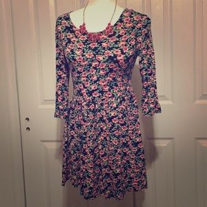 SALE FOREVER 21 PINK FLORAL DRESS